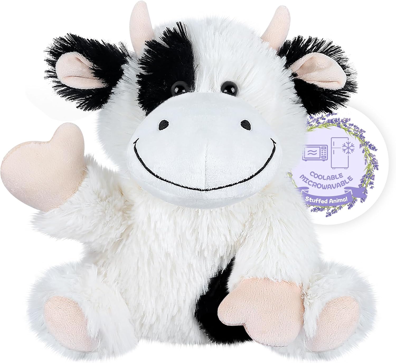 SuzziPals Heatable & Coolable Cow Stuffed Animal, Heated