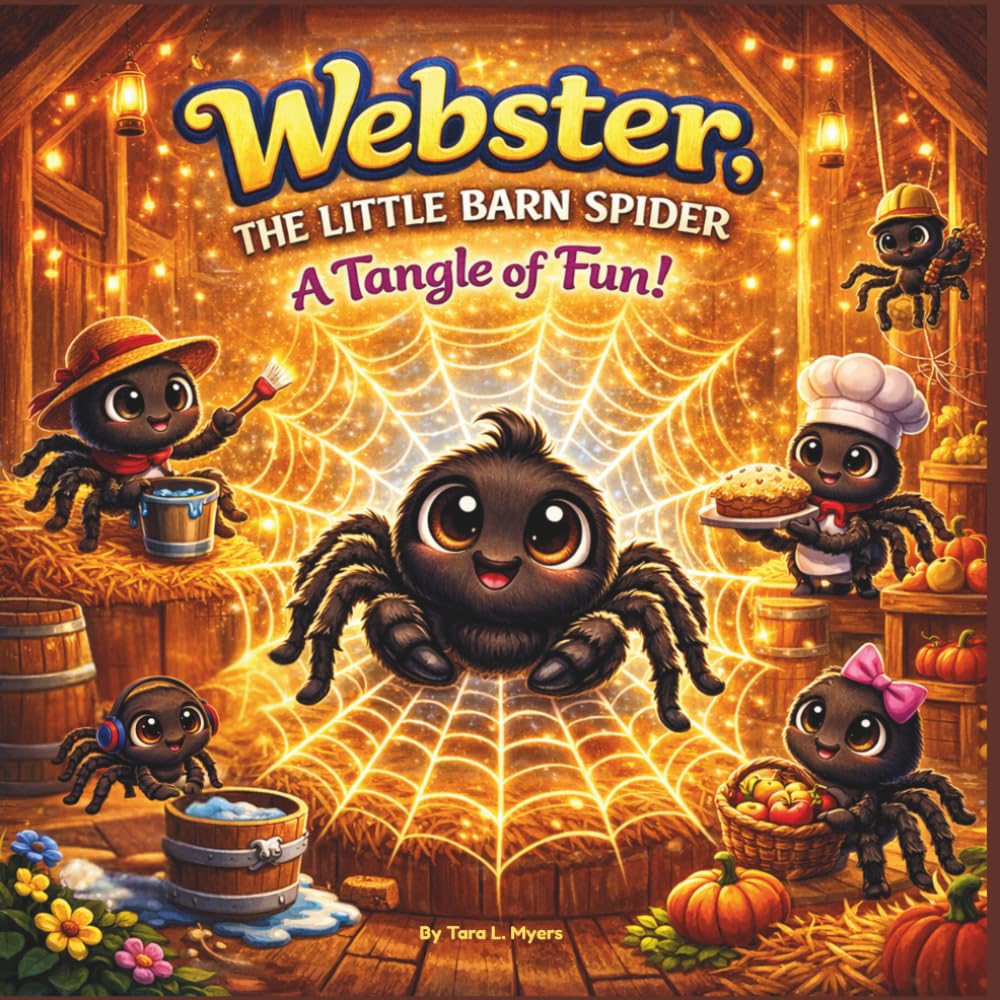 Webster The Little Barn Spider: A Barnyard Adventure About Teamwork, Responsibility, and Helping Hearts| Animals| Spiders| Friendship| Rhyming| ... 30 Pages| Size 8.5 x 8.5 (Childrens Books)