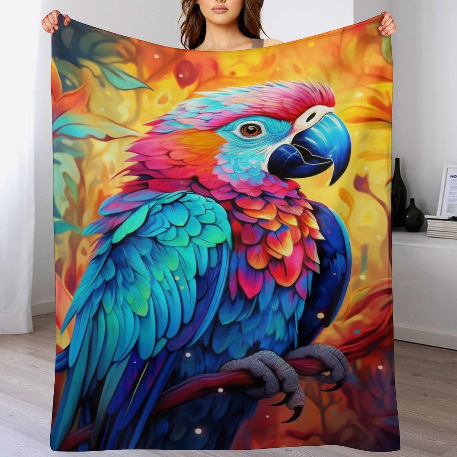 Manta de loro para sofá y cama 180x200: el abrigo ideal para leer en tu salón