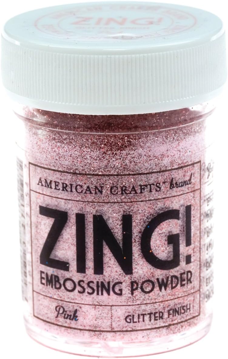 American Crafts Zing! Glitter Embossing Powder 1oz, Pink