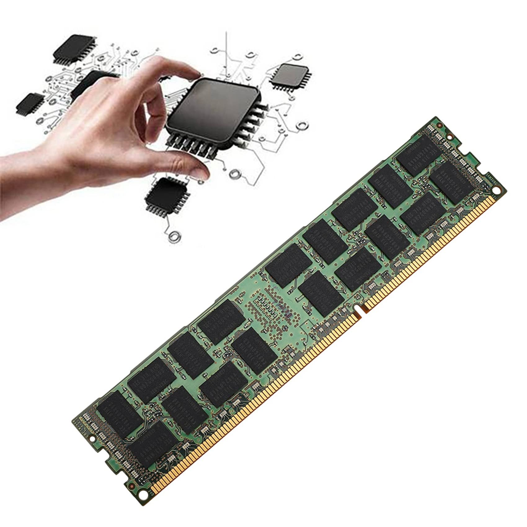 Amazon | Klaxib 8GB DDR3 1333MHZ Ecc RAM メモリ PC3L-10600R 1.35V