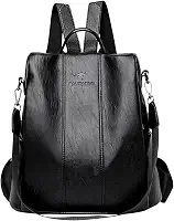 Mochila Feminina Moda Mochila de Grande Capacidade Viagem Mochila Mulheres de Couro PU Macio Multifuncional Anti-roubo Bolsa de Ombro