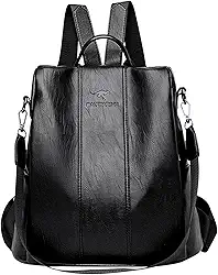 Mochila Feminina Moda Mochila de Grande Capacidade Viagem Mochila Mulheres de Couro PU Macio Multifuncional Anti-roubo Bolsa de Ombro