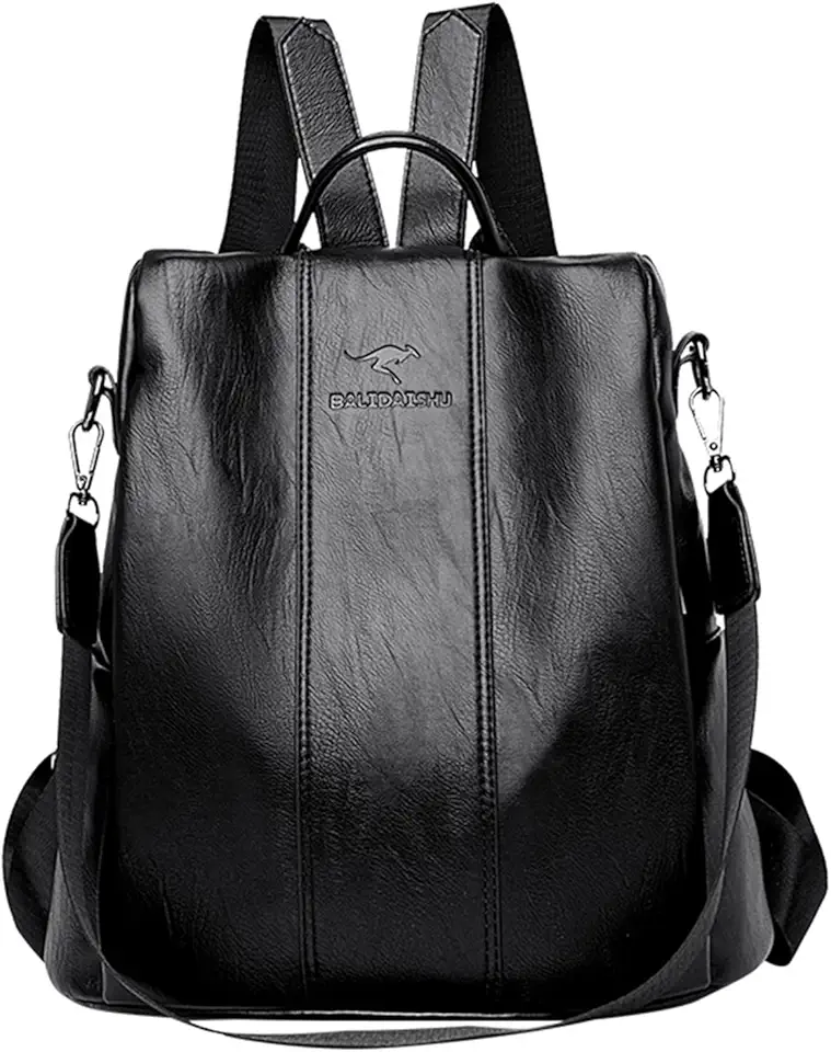 Mochila Feminina Moda Mochila de Grande Capacidade Viagem Mochila Mulheres de Couro PU Macio Multifuncional Anti-roubo Bolsa de Ombro