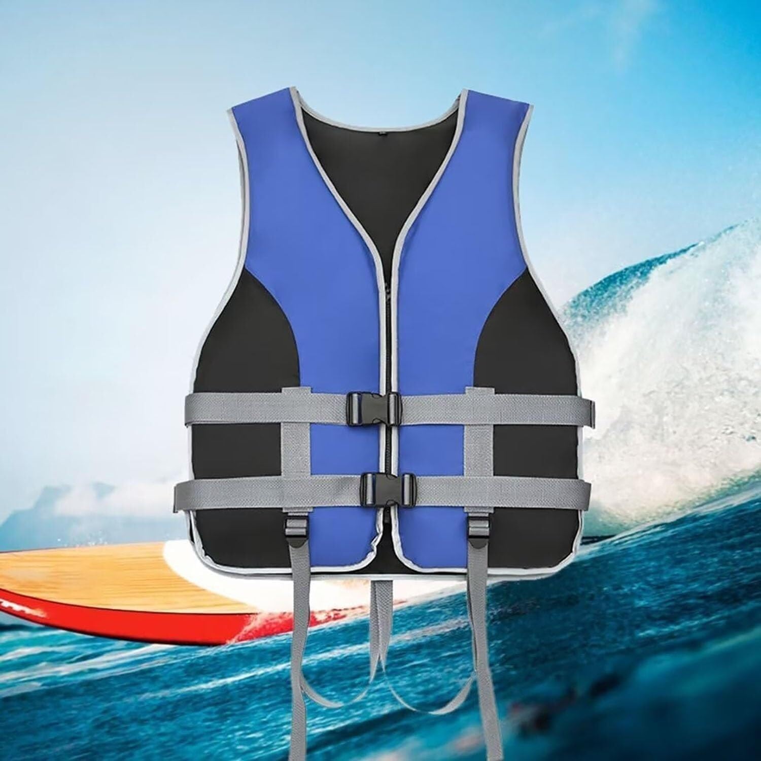 Chaqueta de surf con tira reflectante de silbato para 20-220 libras