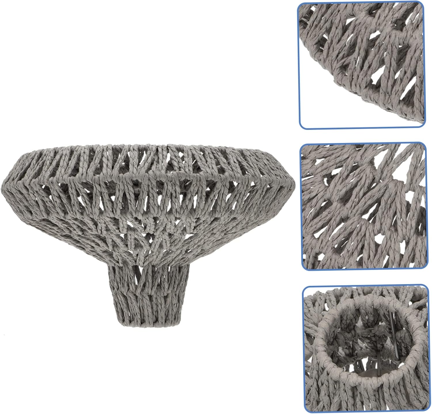 1pc Nordic Style Paper Rope Chandelier Cover Elegant Hanging Lampshade for Dining Room Home Decor Easy to Install Rustic Creates Warm Atmosphere