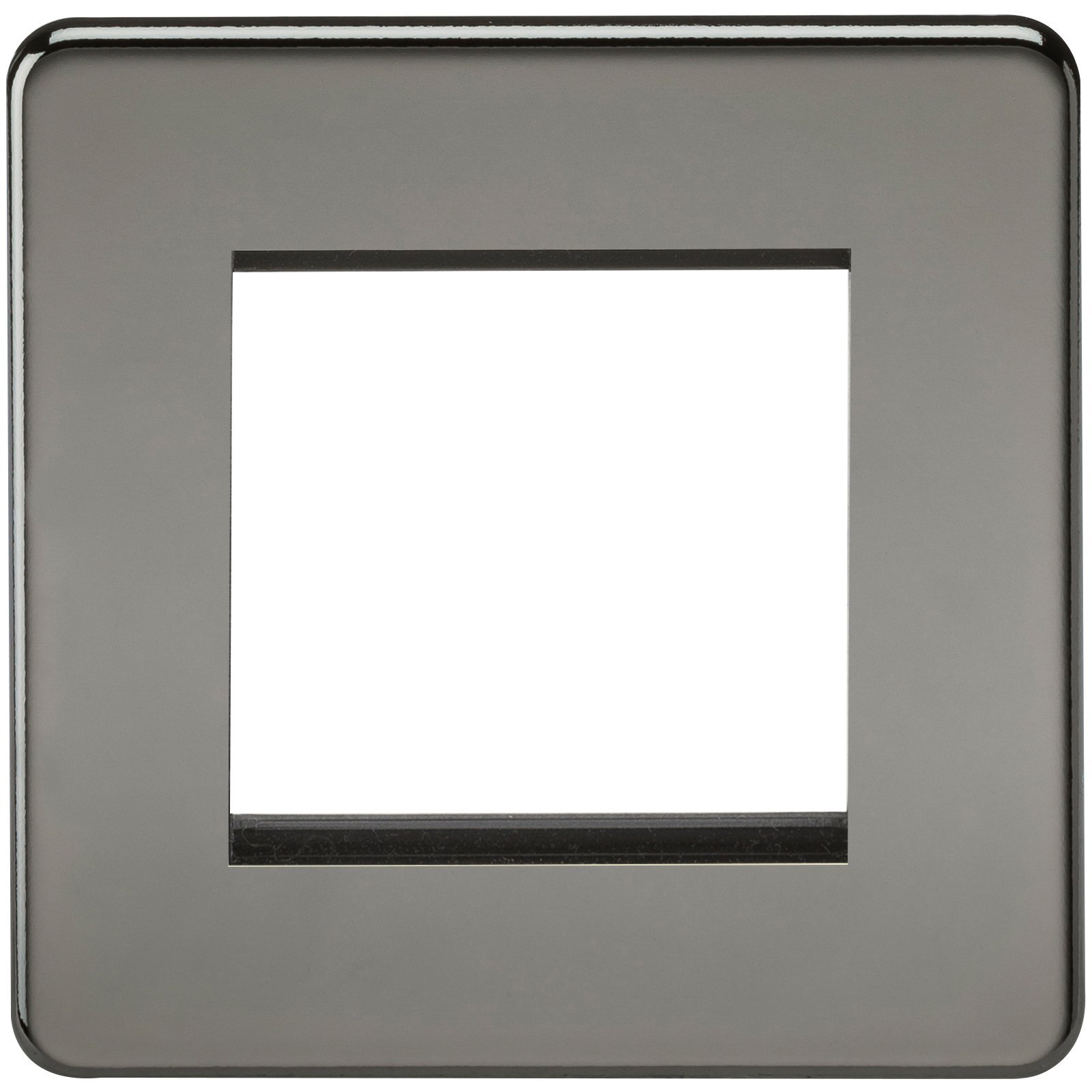 Knightsbridge SF2GBN Screwless2G Modular Faceplate, Black Nickel