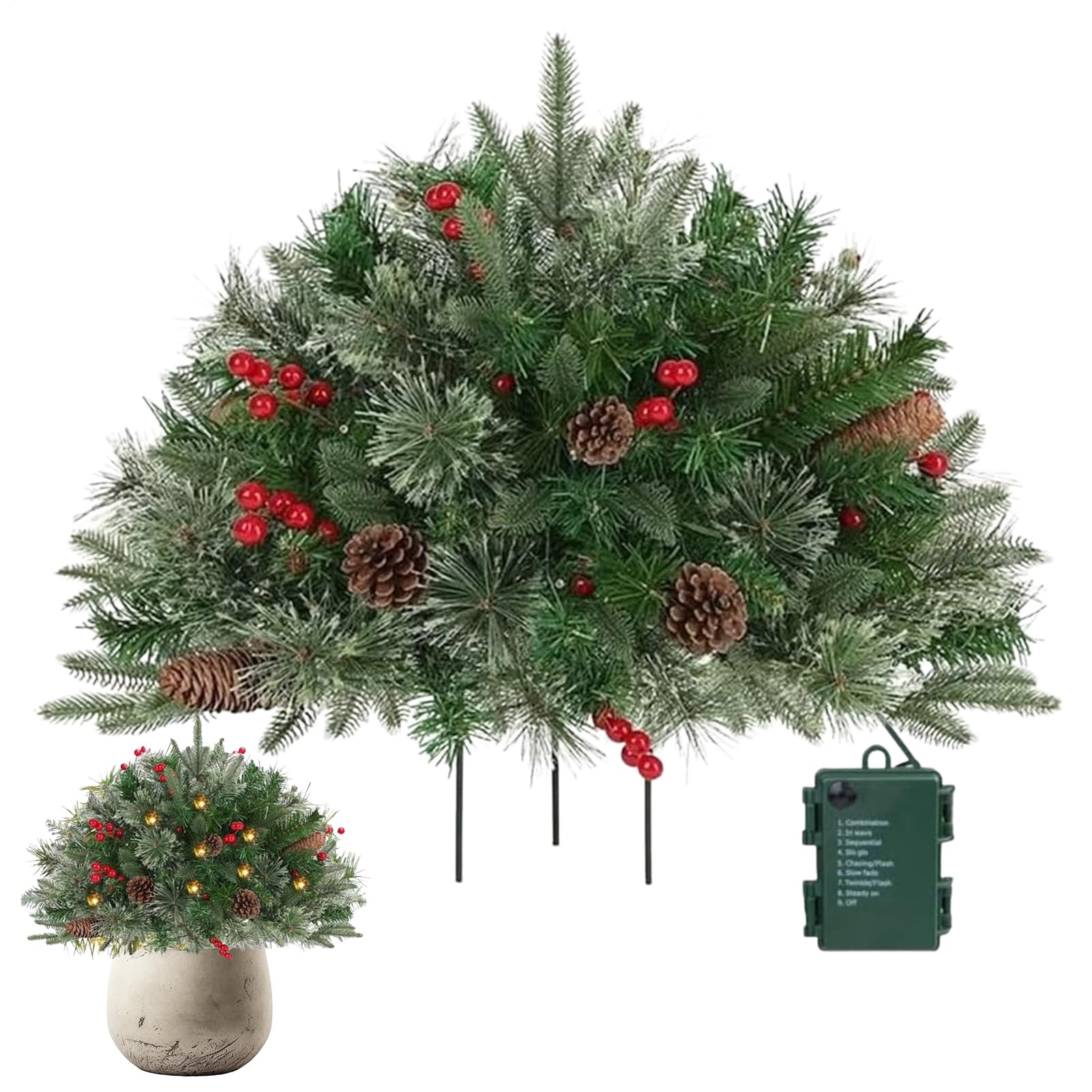 Sapin de Noël décoration festive avec trépied de jardin auvent extérieur