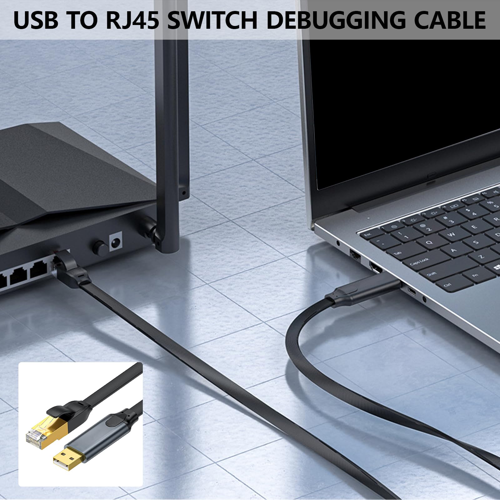 Adaptador de cable de consola USB a RJ45 para enrutador RJ45 8P8C, convertidores USB, cables de consola USB, cable de control