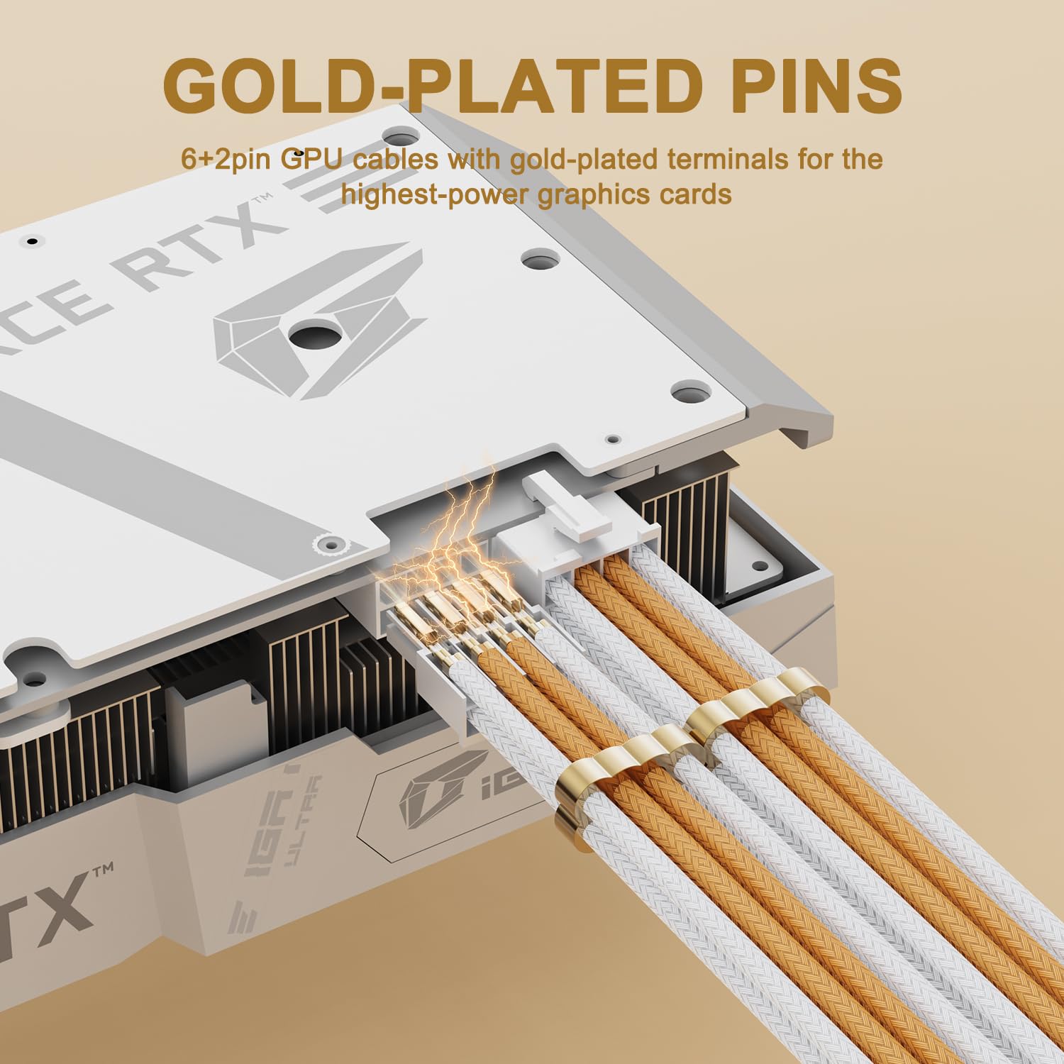 Sirlyr Kit de fuente de alimentación PSU dorado y blanco