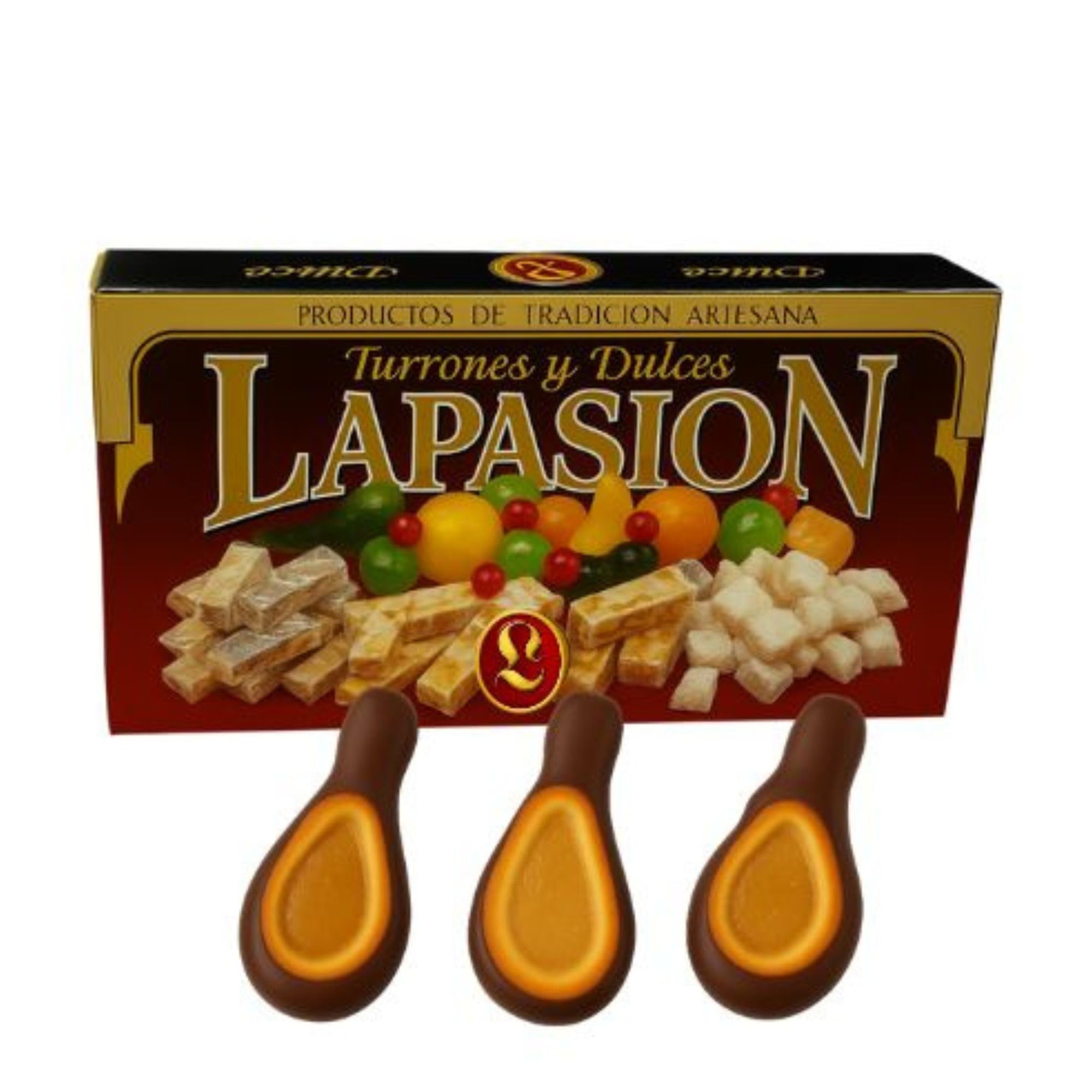 Mazapan Relleno de Cabello de Angel y Medio Baño Chocolate 2kg