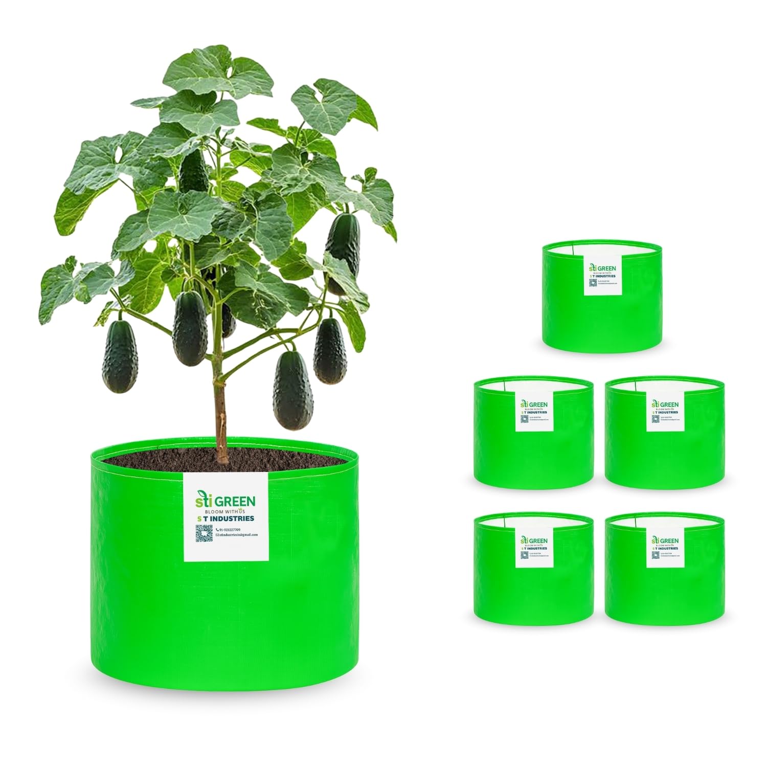 HDPE Grow Bags - Durable Plant Containers -25