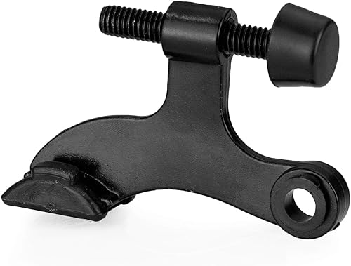 Miniatura 1 de Ilyapa Paquete de 6 topes de puerta de bronce aceitado para bisagra  Tope de puerta ajustable resistente de 2-12 pulgadas x 1-34 pulgadas, con