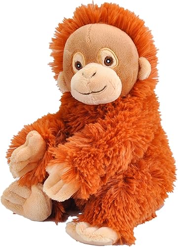 Wild Republic Ecokins Mini, orangután, animal de peluche, 8 pulgadas, regalo para niños, juguete de peluche, hecho de botellas de agua recicladas