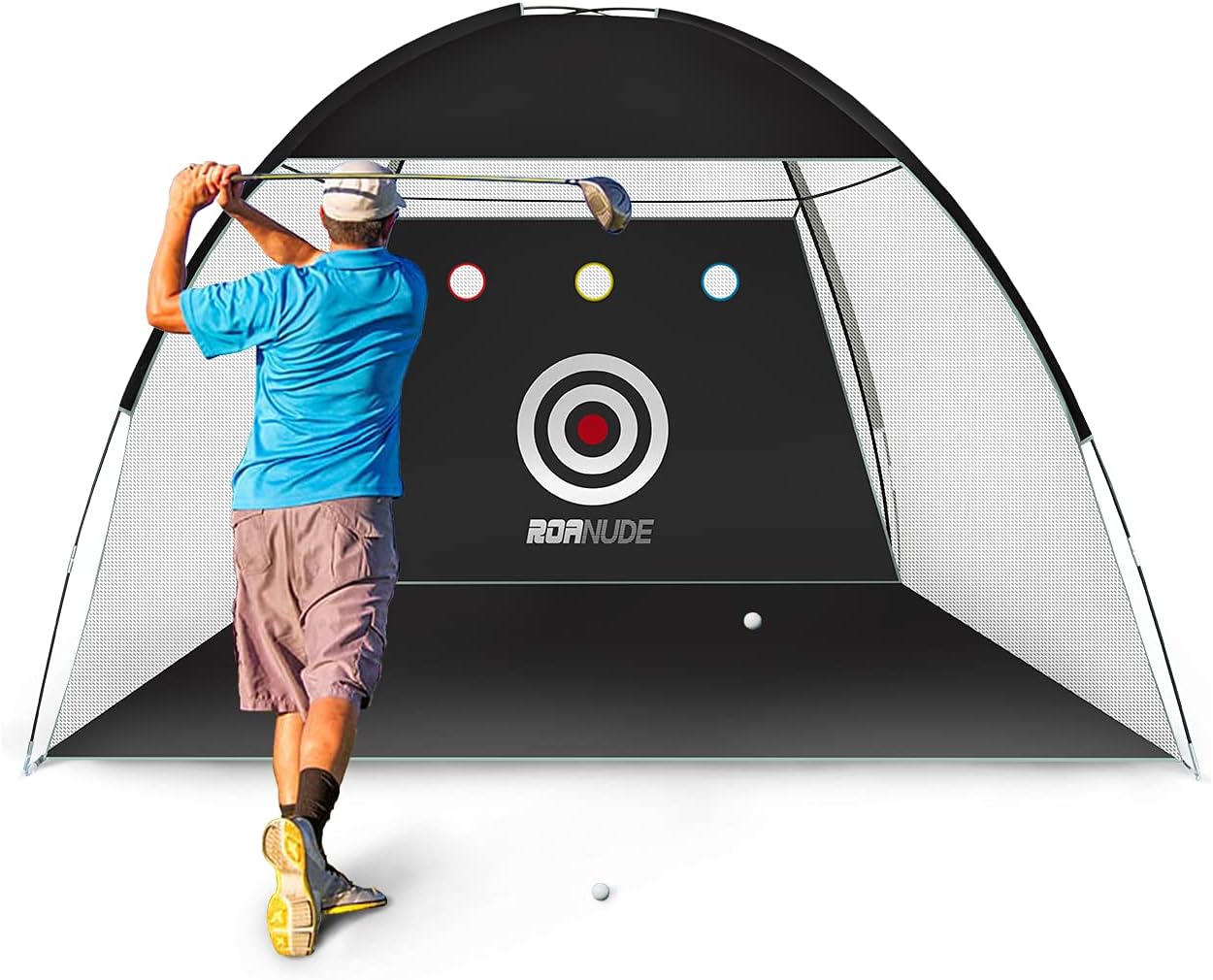 Roanude Golf Practice Nets for Backyard Driving, Golf Target Hitting Net with Carry Bag for Indoor or Outdoor Use : Sports & Outdoors