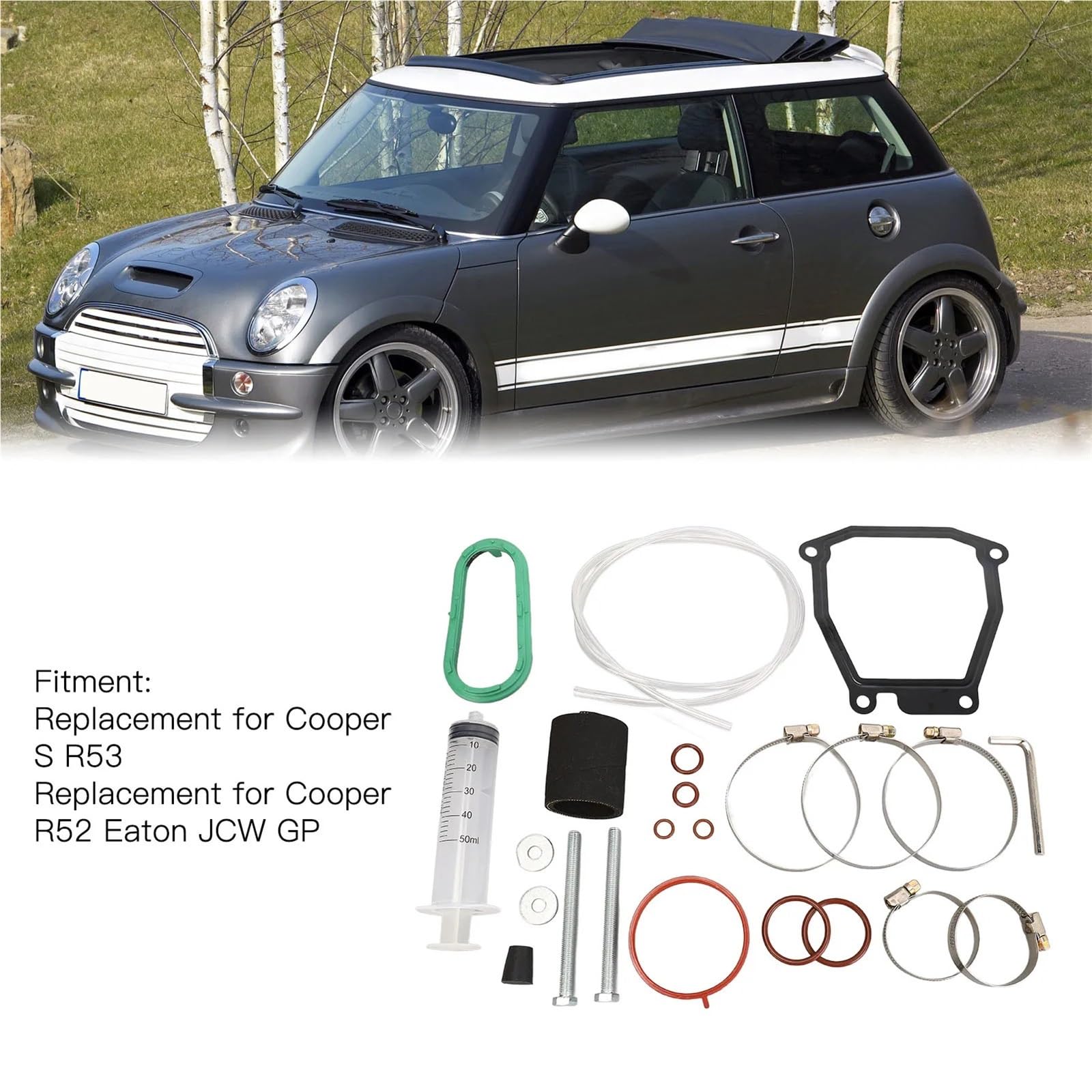 Pression Convertisseur Valve Kit d'entretien compresseur 23 pièces pour Cooper S R53 R52 pour Eaton JCW GP, accessoires voiture remplacement