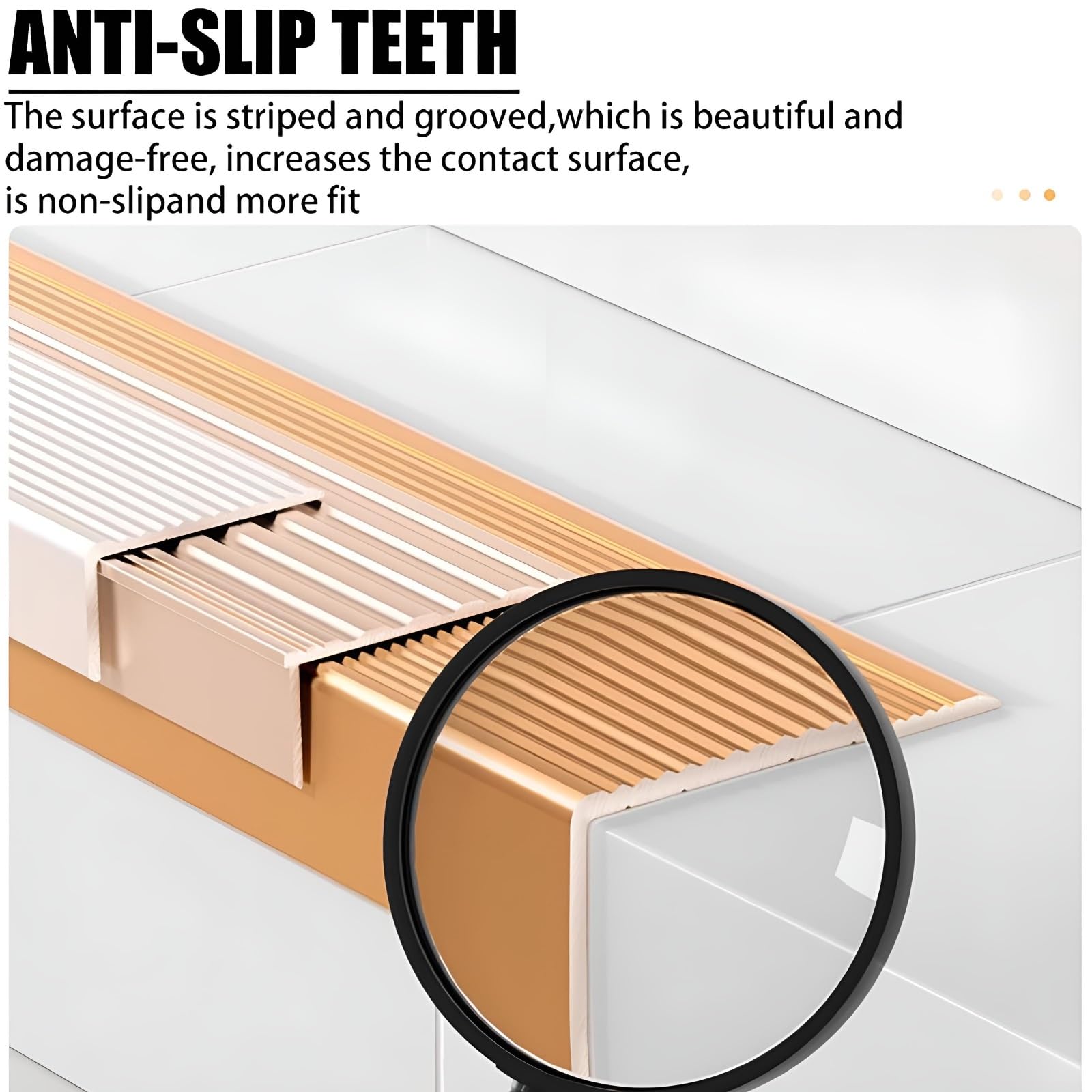 3 protectores de esquina autoadhesivos de aluminio de 90 cm x protectores de bordes fuertes y duraderos, protegen paredes y muebles, ideal para el hogar/oficina (oro lila, 20 x 40 mm)
