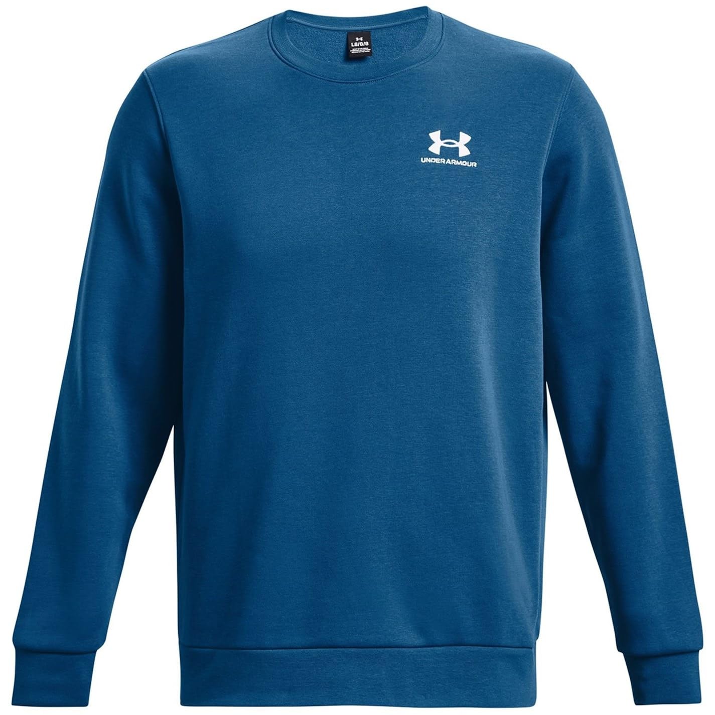 Under Armour Mens Essential Fleece Crew Sweater Blue M