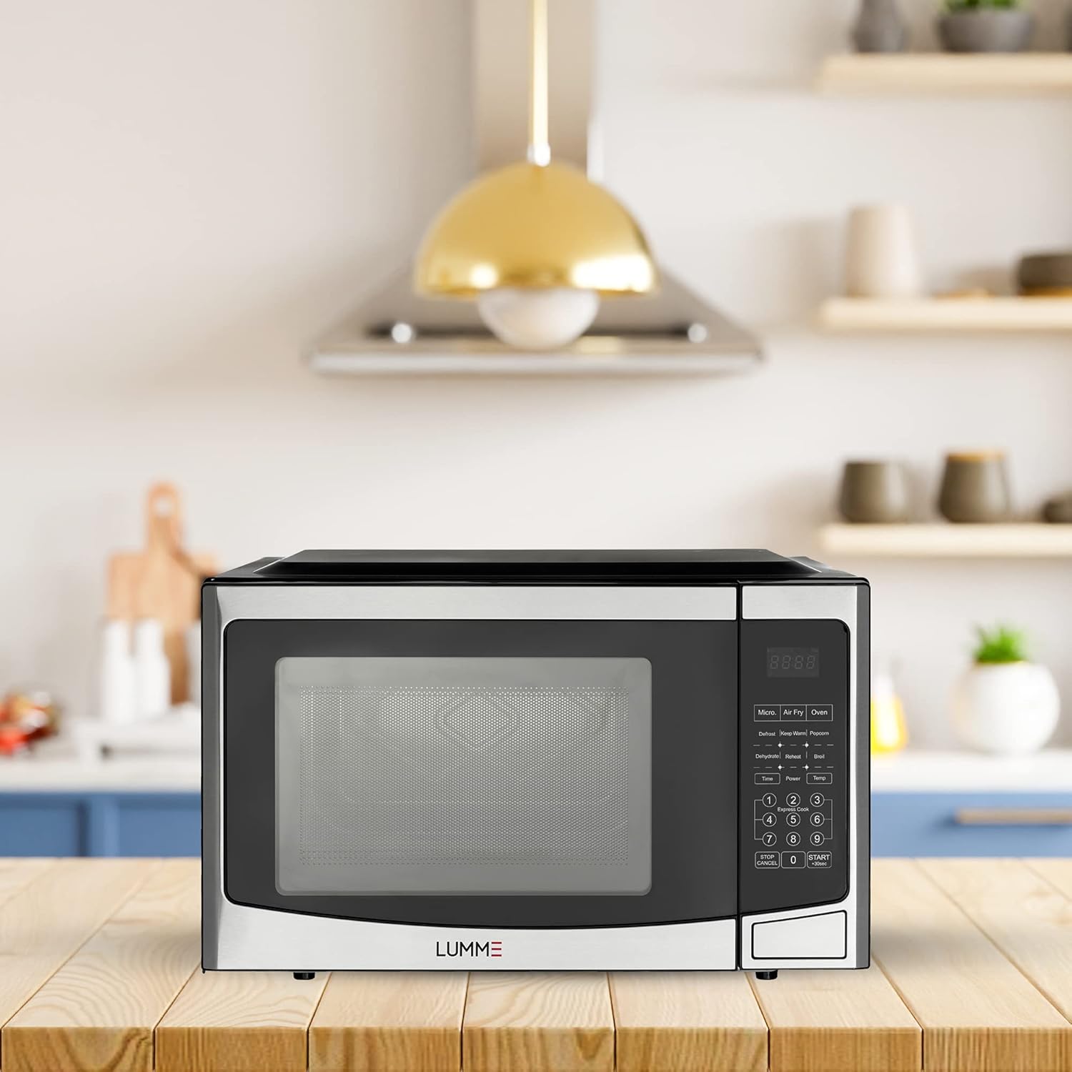 Lumme MW65 microwave oven placed on a kitchen countertop