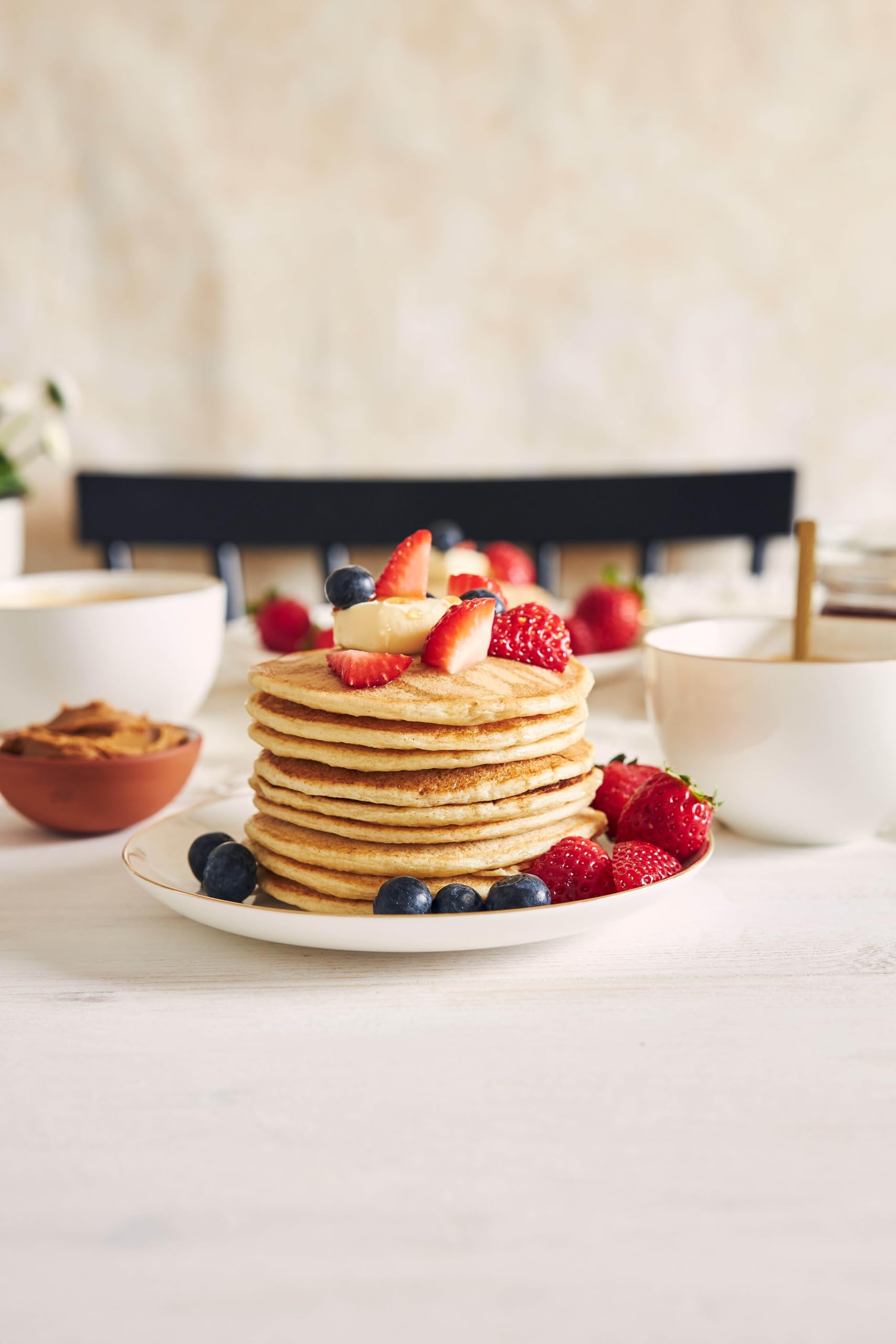 Goodly, Pancakes Mix, Preparato per Pancakes, Senza Glutine e Lattosio, Ricco di Fibre e Proteine, 2x450 g