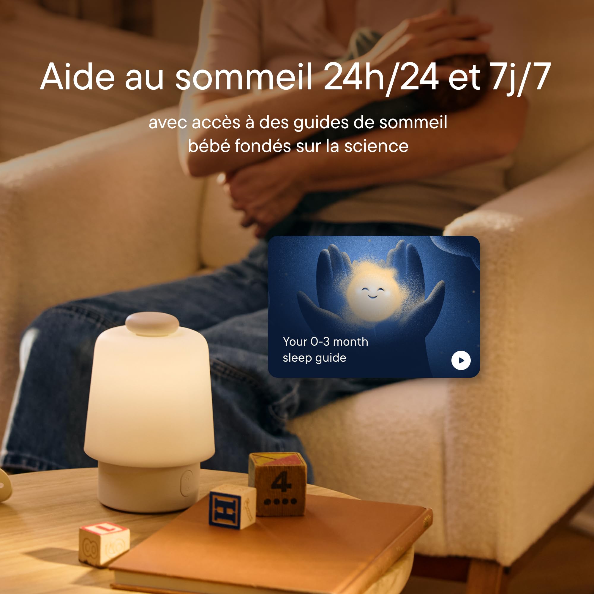 Hatch Baby Machine à Sons et Veilleuse Bruit Blanc pour Bébé, Entraîneur de Sommeil, Réveil Heure de se Lever