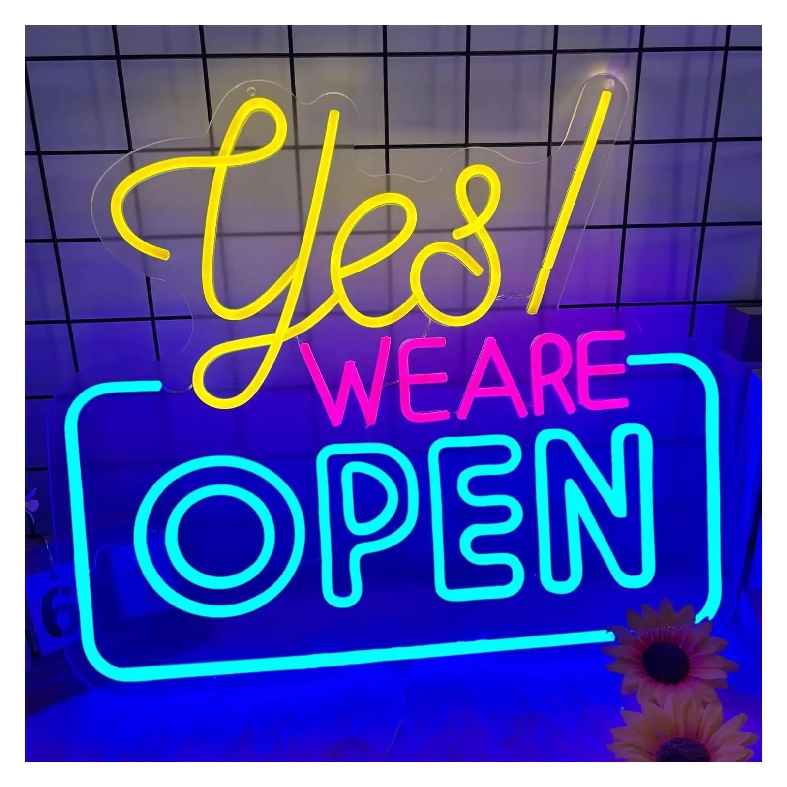 AtmosphäreHeimdekoration Offenes Neonschild, USB-LED-Licht Für Café, Bar, Kneipe, Bäckerei, Hotel, Geschäft, Schlafzimmer, Dekoration 17.5x15.7in/44.5x40cm