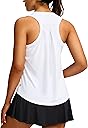 G Gradual Women's Workout Tops Racerback Athletic Tank Tops Sleeveless Loose Fit Yoga Running Gym Shirts for Women