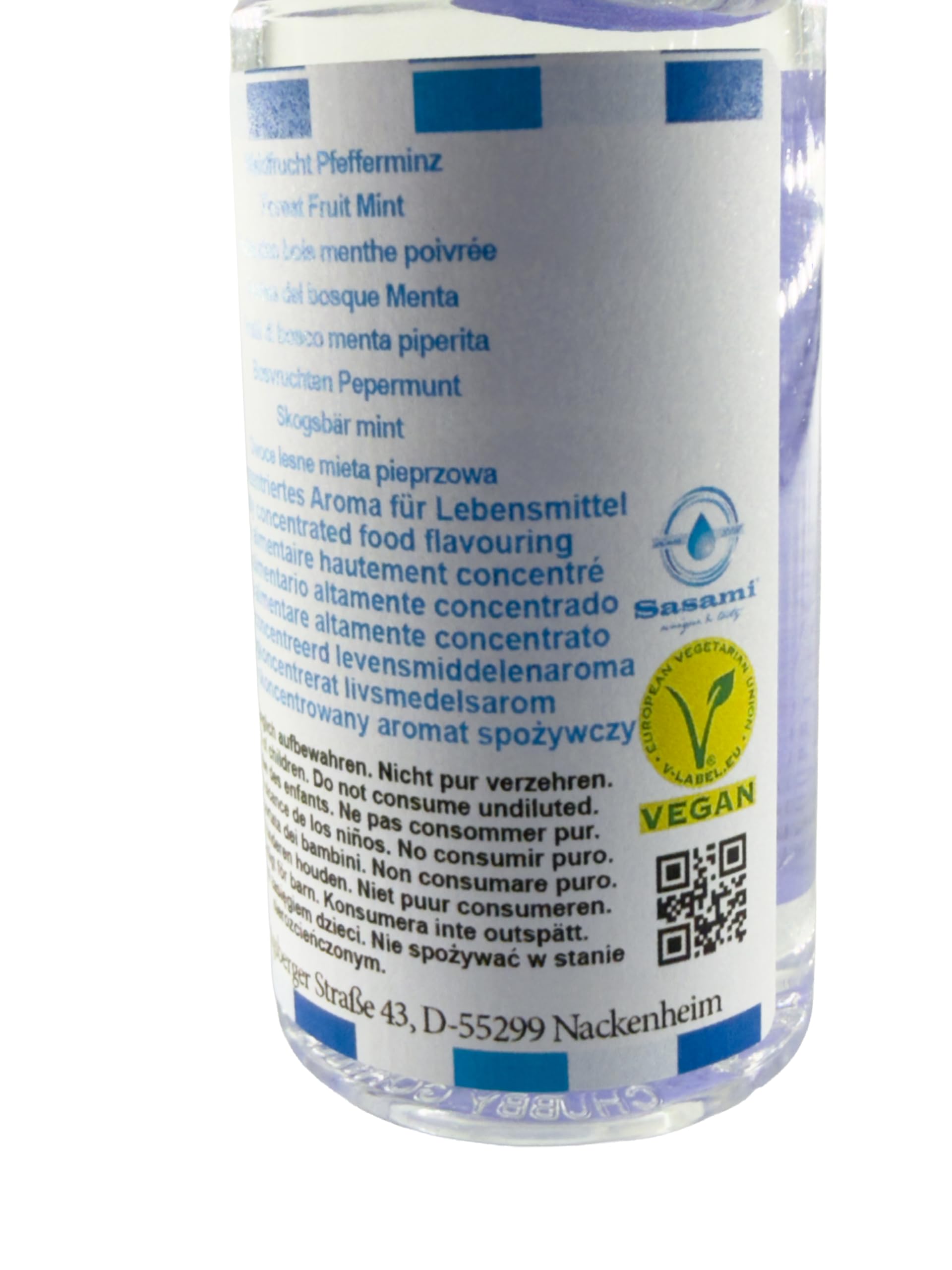 Frutti di bosco menta piperita aroma concentrato - vegano - Sasami - 100ml
