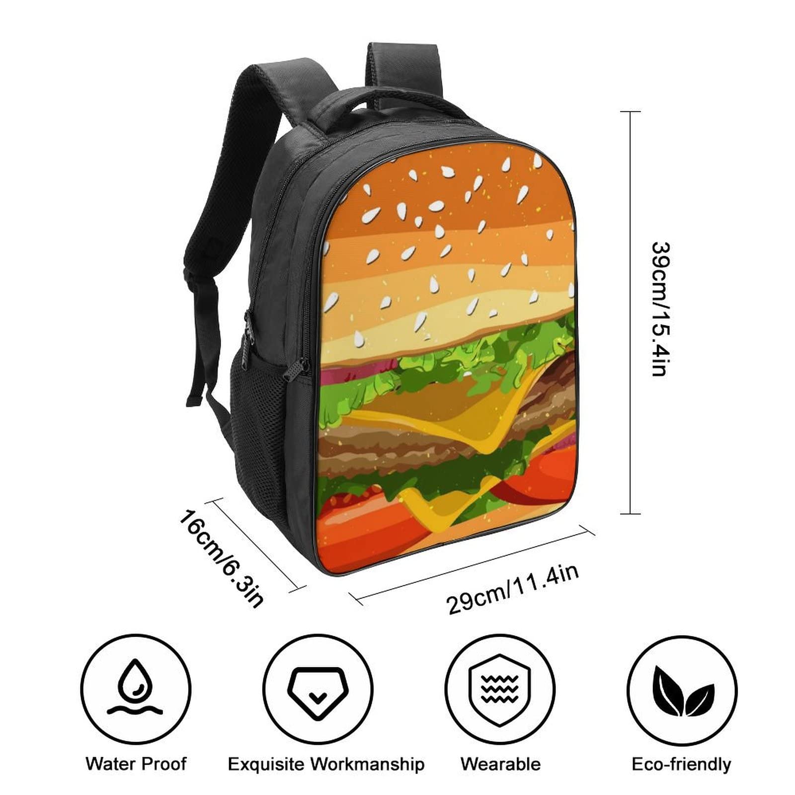 Amazon | チーズバーガー ファーストフード パターン ノートパソコン用