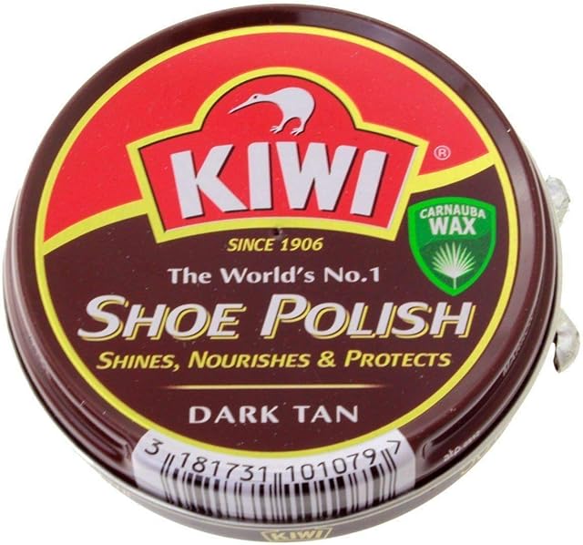 Kiwi Dark Tan Shoe Polish 50Ml x 4 Tins by Kiwi