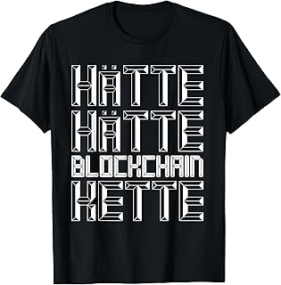 Hätte Hätte Blockchain Kette Lustiger Spruch für Crypto Fans T-Shirt