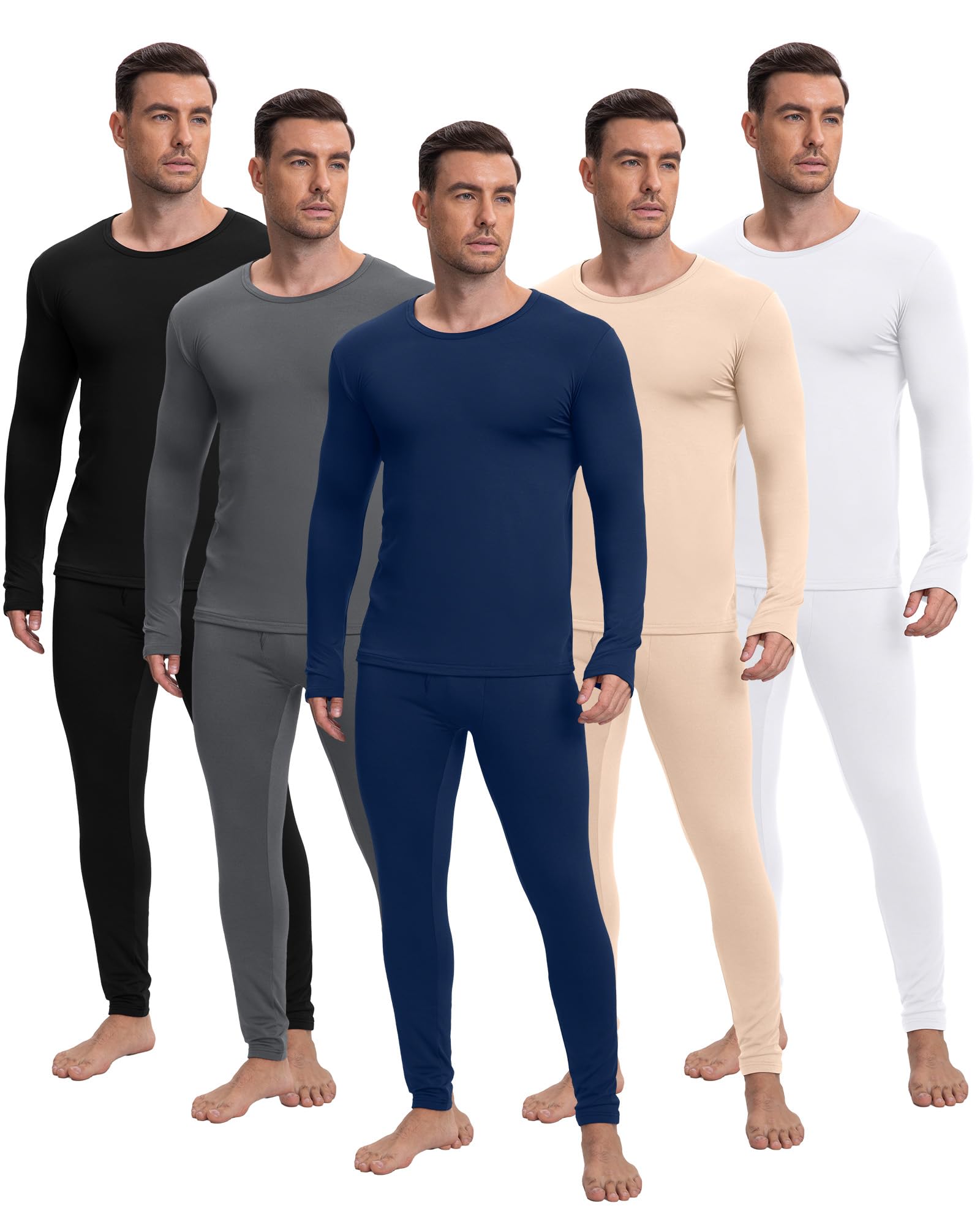 Patelai 5 Sets Thermal Underwear