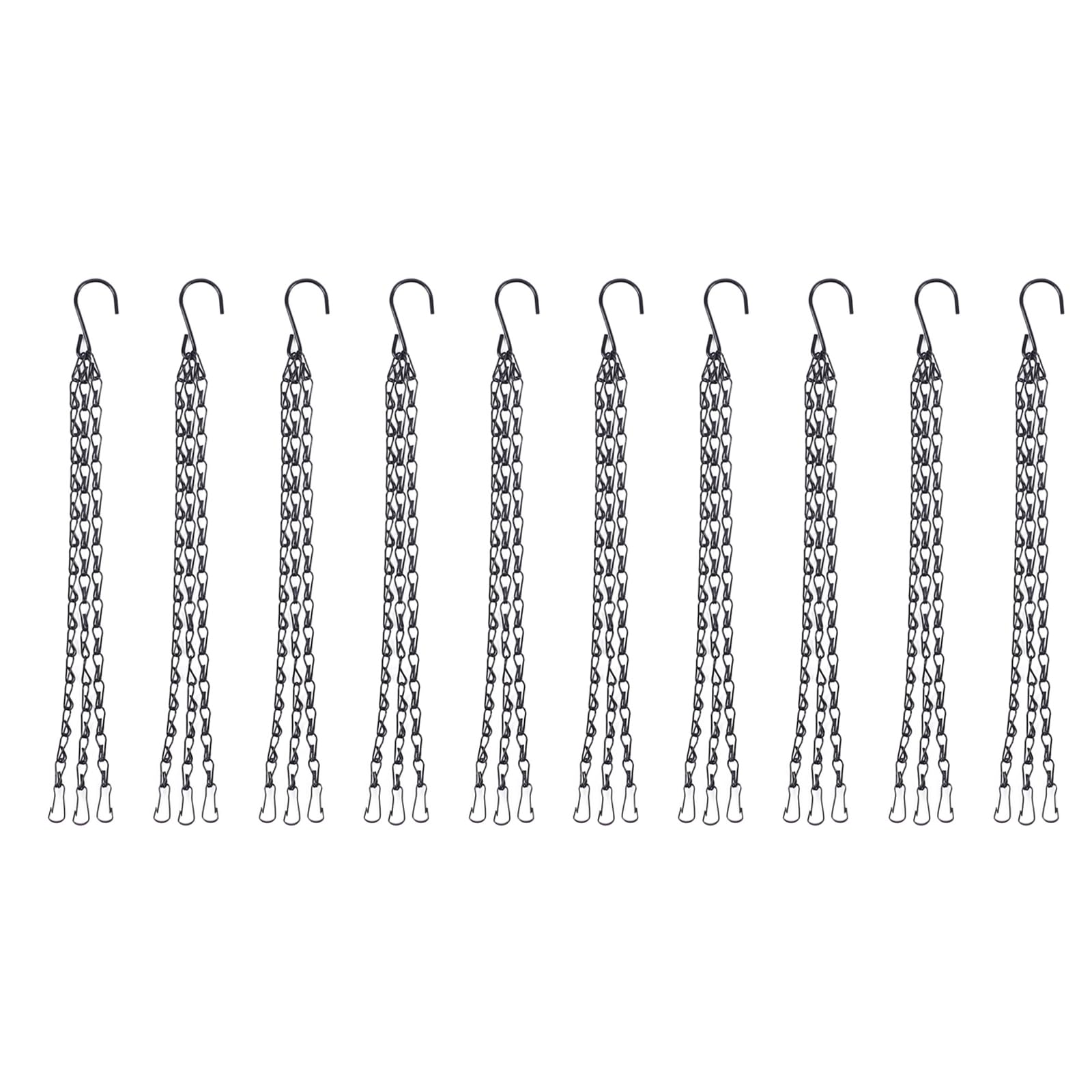 YPBEW 3 Point Hanging Basket Flower Pot Chains Hooks for Plant Basket Home Garden Decor Grow Basin Bird Feeders Hanging Flower Pot Sturdys Planter Holder Garden Chain for Bird Feeders Stable