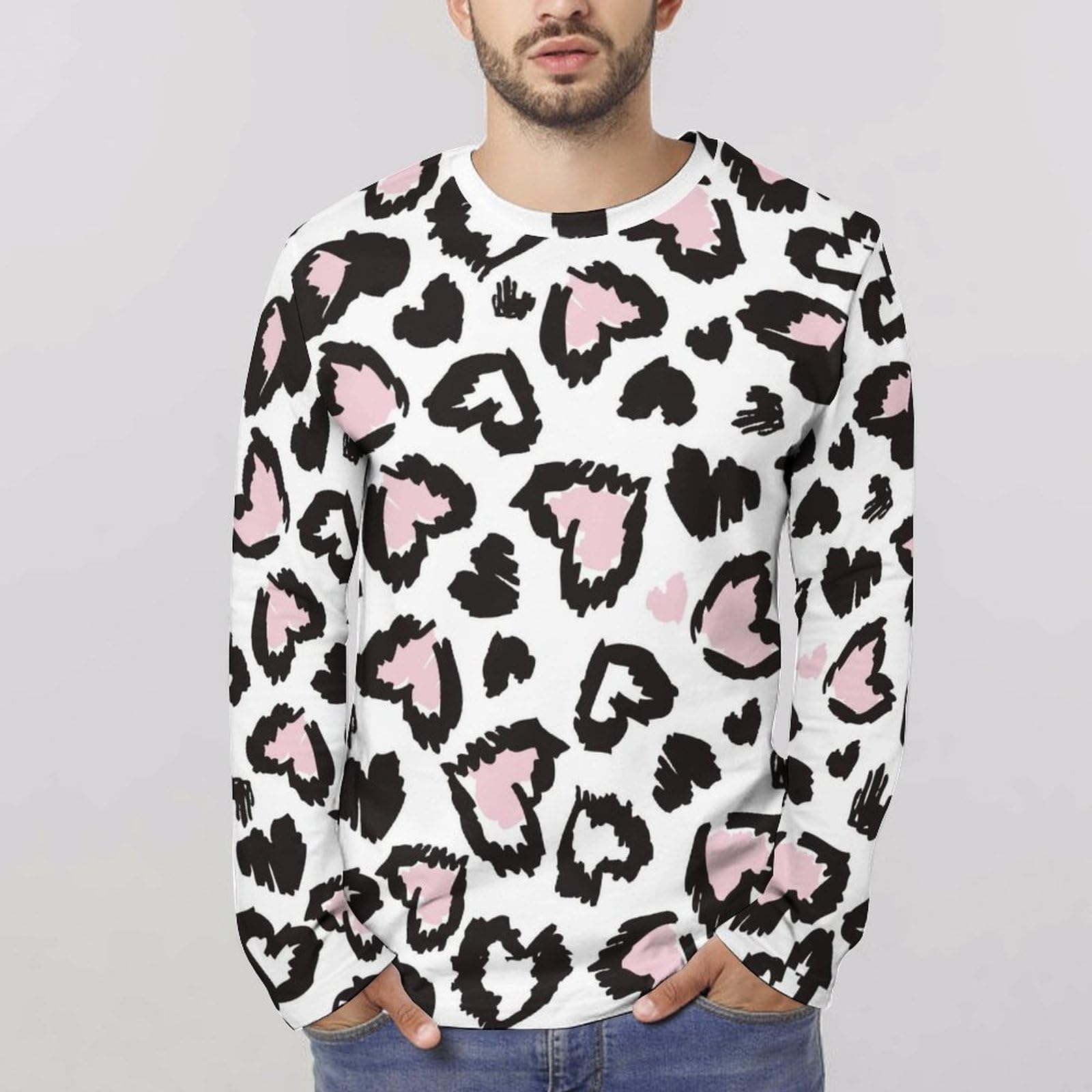 Amazon.co.jp: ヒョウ柄 豹柄 長袖tシャツ メンズ レディース ロングt