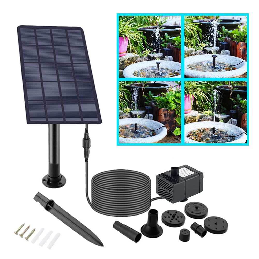 Pannelli solari, Pompa dell'acqua a pannello solare da 5 W V 200 l/h con palo