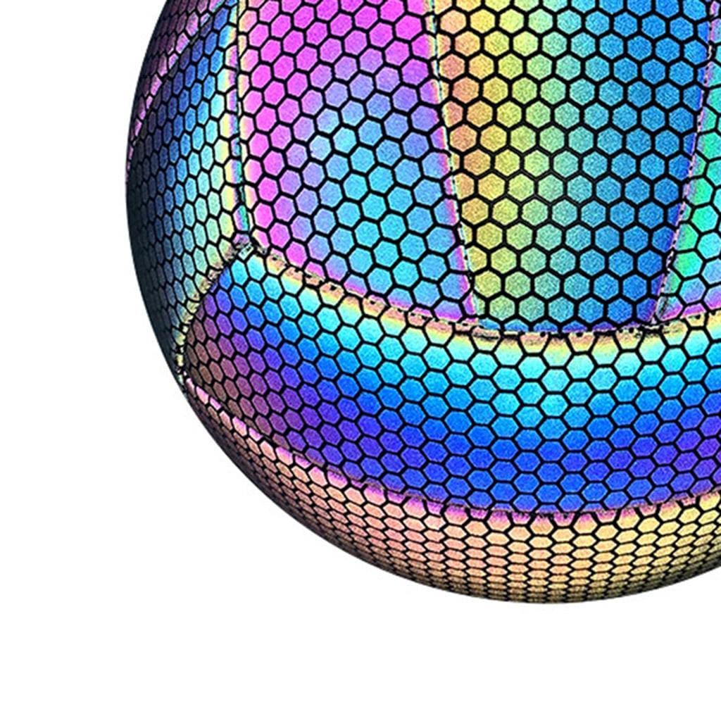 Pallavolo Riflettente Luminosa Pallavolo Olografica Che Si Illumina al Buio per