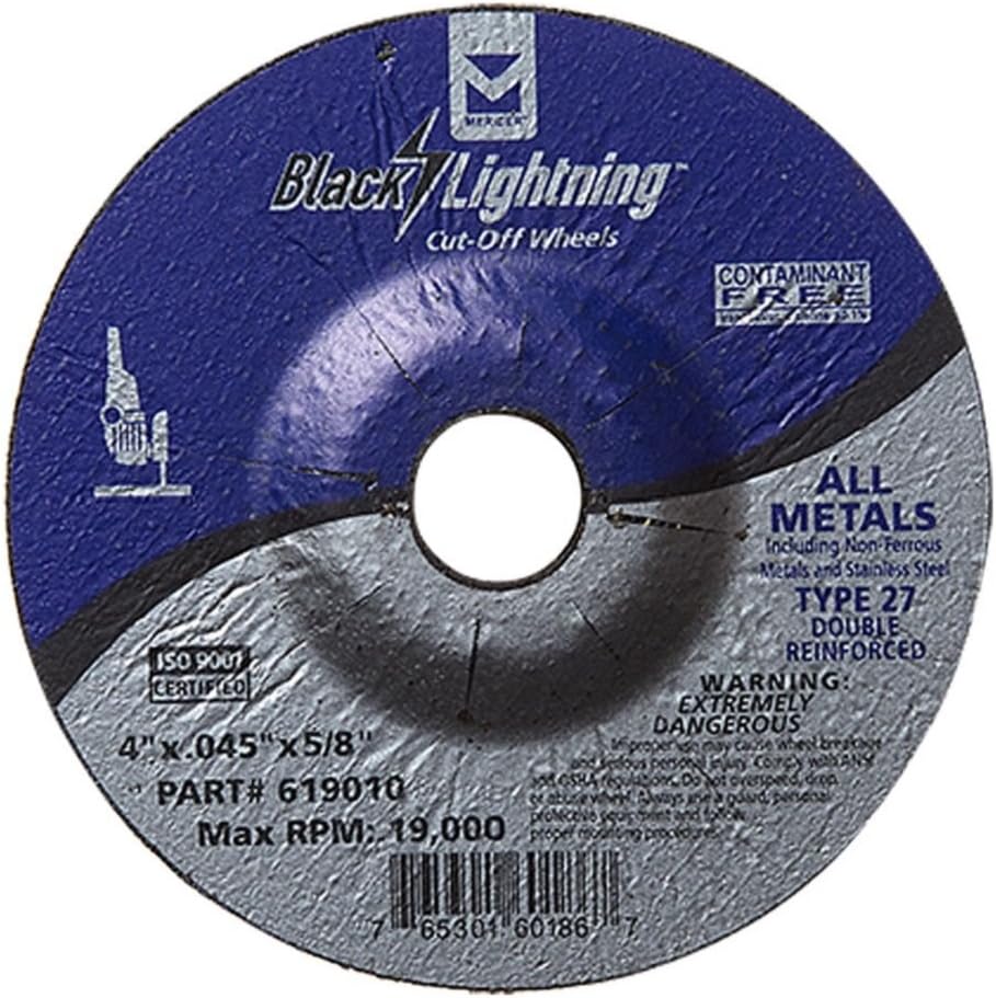 Mercer Industries 618010P Type 27 CutOff Wheel for Ferrous