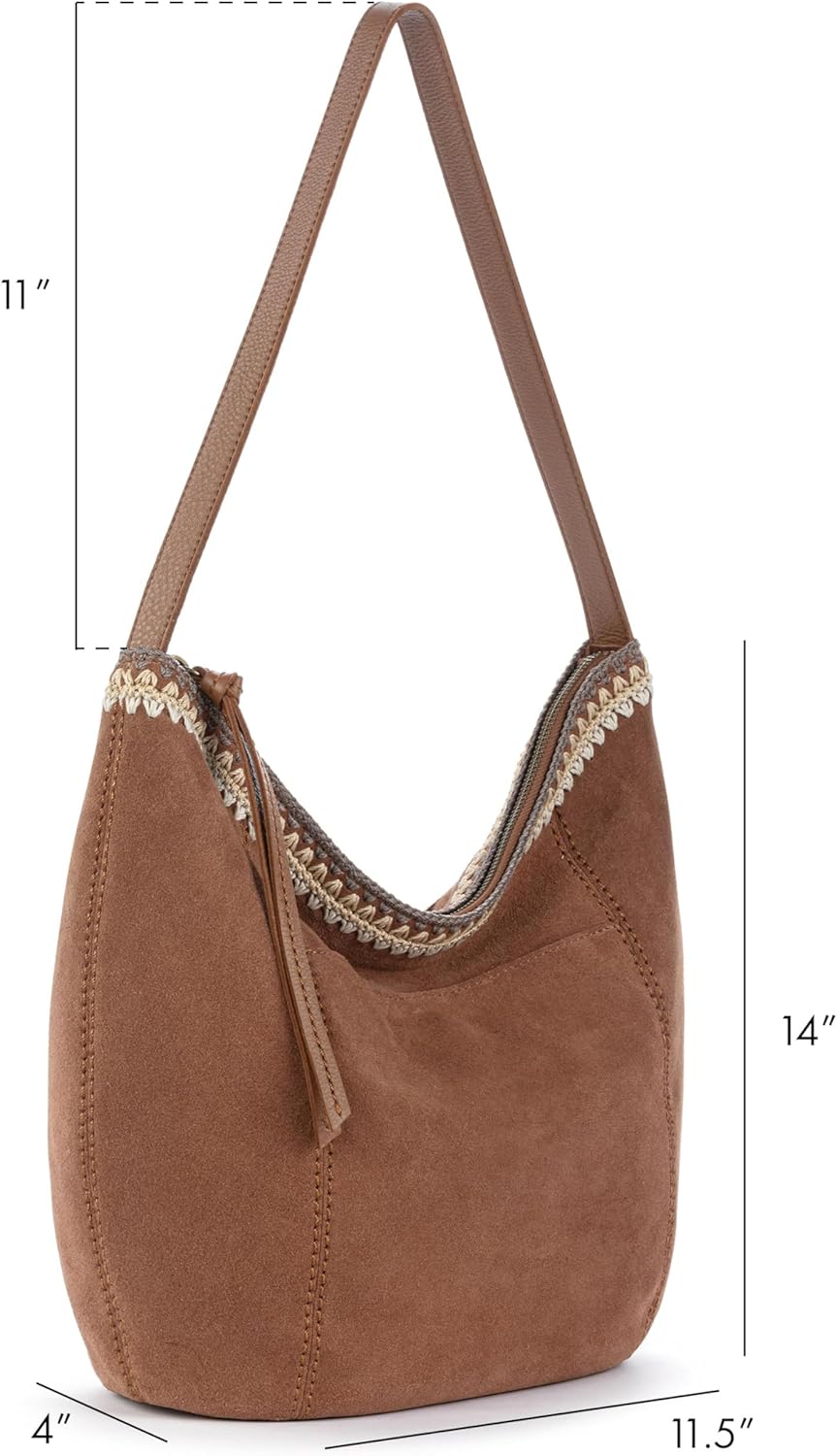 The Sak Sequoia Hobo Bag - Premium Large Leather Women's Handbag for Everyday & Travel - Durable Purse With Zipper Pocket - Image 3