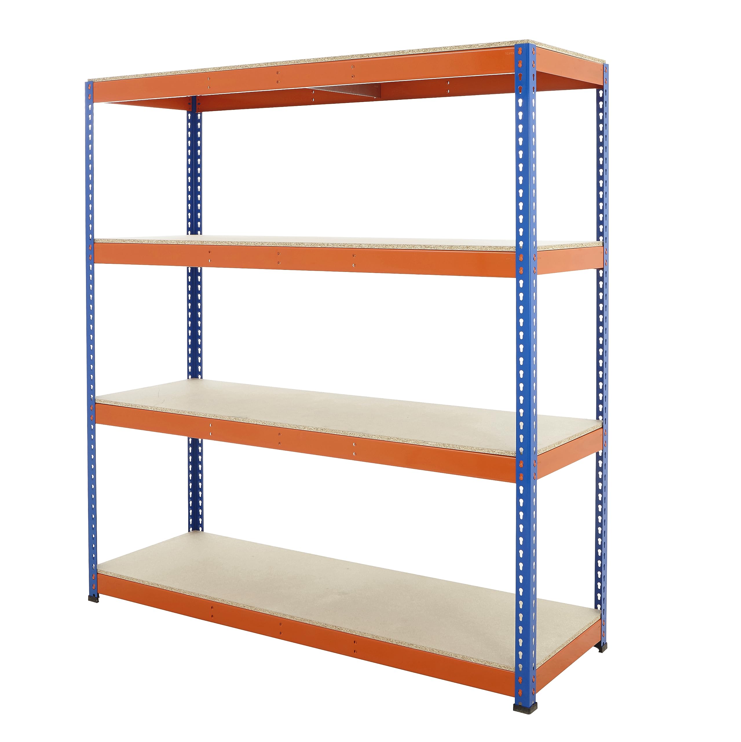 BiGDUG Heavy Duty Racking 1980mm High Warehouse Shelving Melamine Shelves (1980h x 1830w x 455d mm)