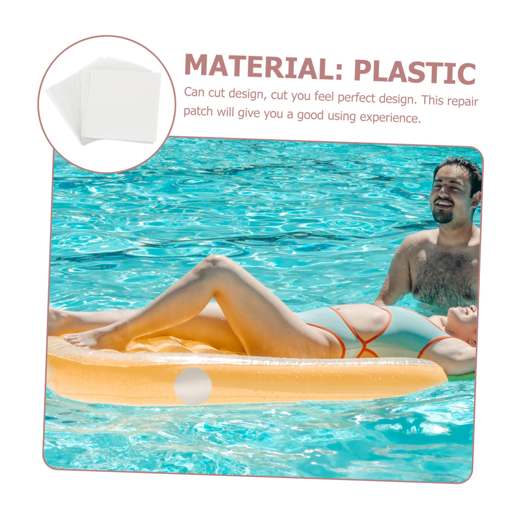NOLITOY 60pièces Autocollants De Réparation Auto-adhésifs pour Bouées Gonflables De Réparation pour Matelas Kayaks Jouets