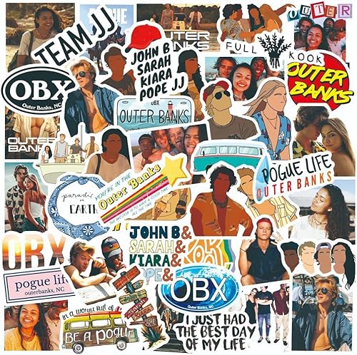 Calcomanías de bancos exteriores de aventura de suspenso de Estados Unidos, 50 unidades, calcomanías de la serie de TV, botella de agua para laptop,