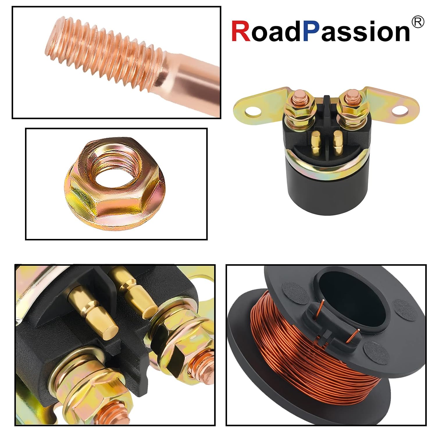 Road Passion 3530-013 31800-49100-000 Starter Solenoid Relay for Arctic Cat 250 300 2x4 4x4 1999-2005 Suzuki King Quad 300 LTF300 1999-2000 LT-F4WDX King Quad 1991-1998 QUADRUNNER LT230 E 1985-1989