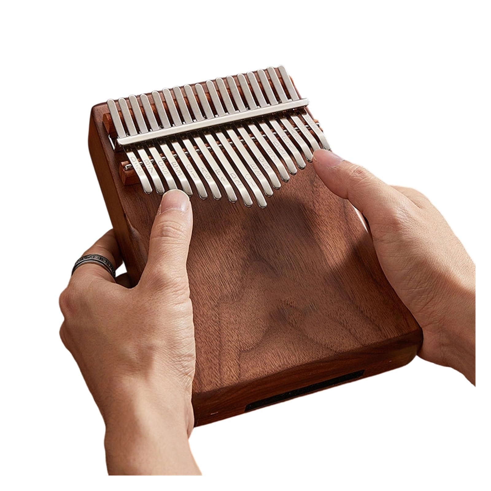 Kalimba Thumb Piano 17 Note Bk Strumento In Noce