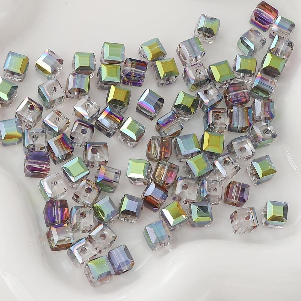 Perles en vrac 100 perles d'espacement en cristal de 7 millimètres.