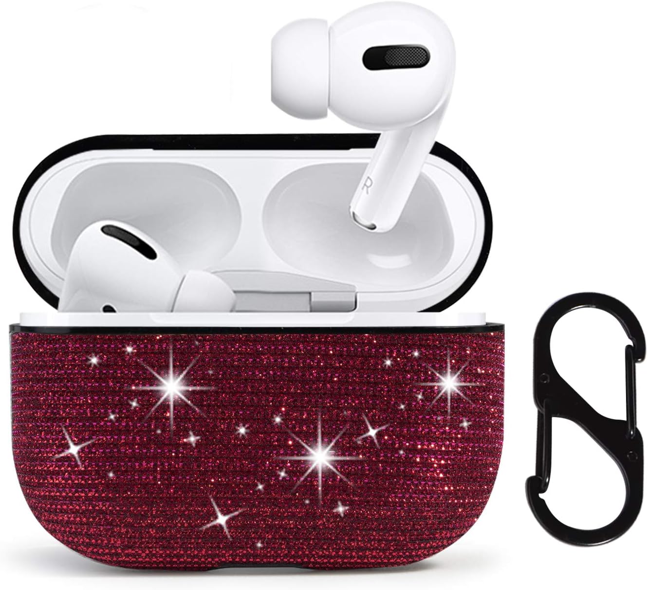 for Airpods Pro Accessories, Bling Glitter for AirPods Pro Case Cute for Girls Kids Protective Case for AirPods Pro Charging Case,Gold