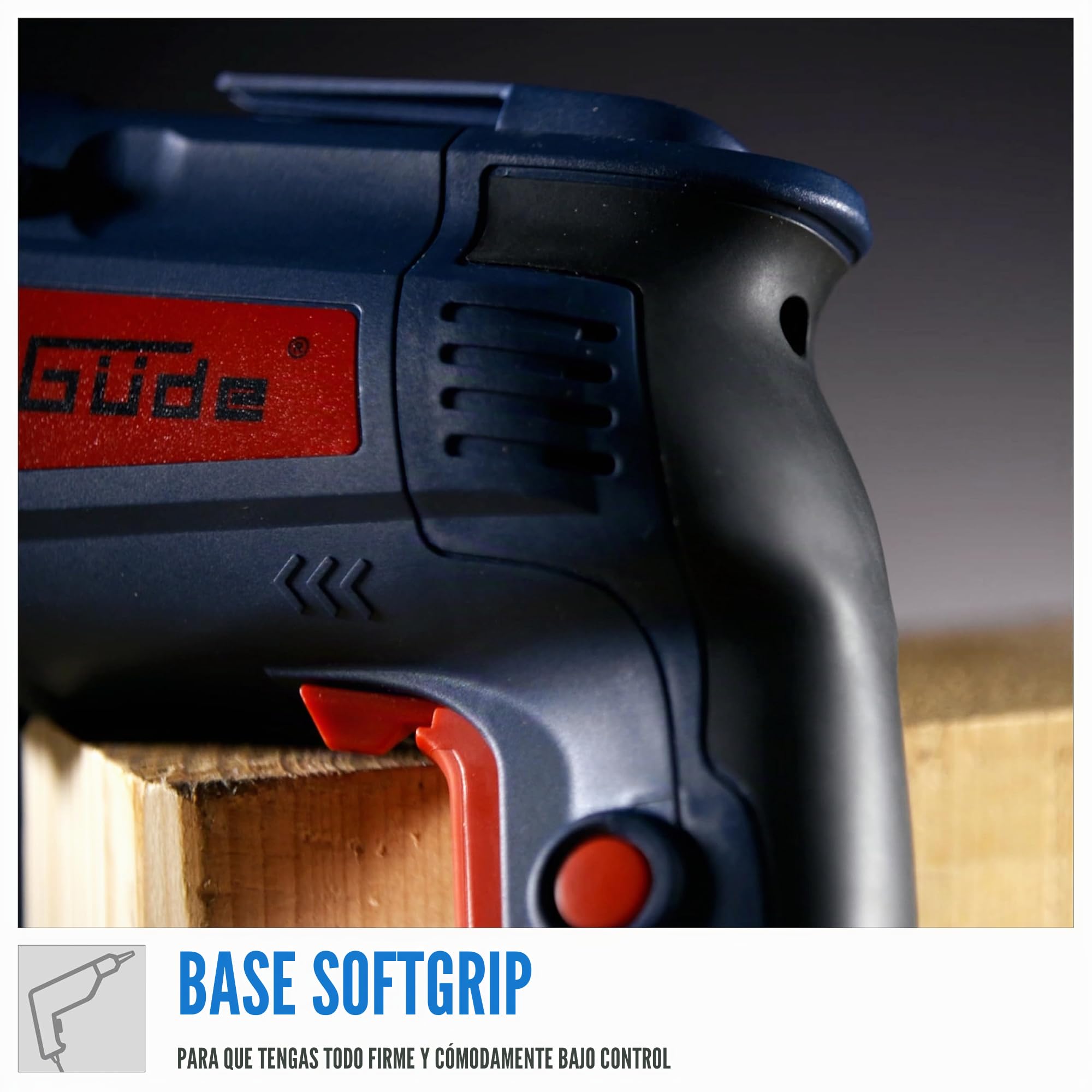 Güde 58132 TBS 710 - Destornillador para paneles de yeso (710 W, engranaje de arranque automático, interruptor de bloqueo para funcionamiento continuo)