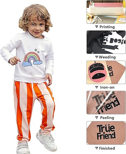 Miniatura 3 de Vinilo HTV para planchar de 12 pulgadas por 12 pies, rollo de vinilo HTV de transferencia de calor para rollos de vinilo HTV para todas las máquinas