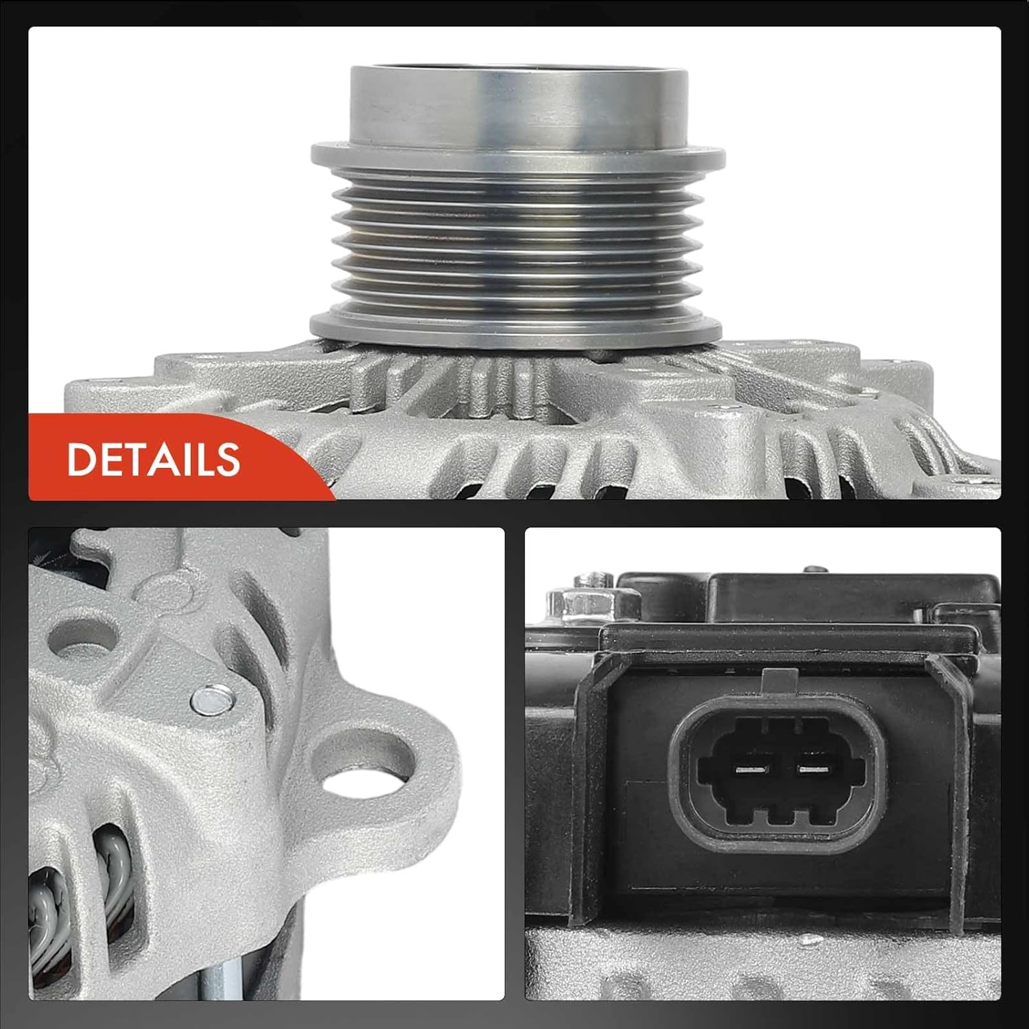 A-Premium 12V 170A Alternator Compatible with Chevy Silverado 1500 14-18, Tahoe 15-19, Camaro, Suburban & GMC Sierra 1500 14-18, Yukon, Yukon XL & Cadillac Escalade, 4.3L 5.3L 6.2L, Replace# 84143540