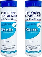 Vista 6 de Robelle Estabilizador y acondicionador de cloro prémium de 1.75 libras, ácido cianúrico concentrado para piscinas, estabilizador de piscina, ayuda a