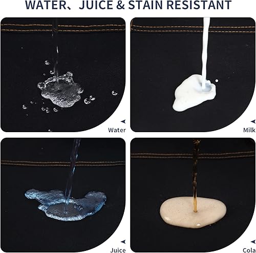 Miniatura 7 de Genixart Delantal de chef para hombres y mujeres con caja de regalo, delantal con espalda cruzada con bolsillos para cocina, cocina, hornear,